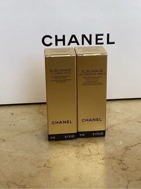 CHANEL Sublimage Eye Cream & Vanilla Seed Face Scrub - Gold